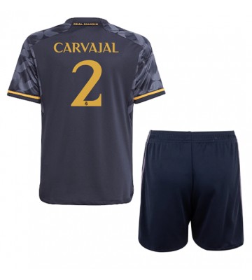 Real Madrid Daniel Carvajal #2 Replika Babytøj Udebanesæt Børn 2023-24 Kortærmet (+ Korte bukser)